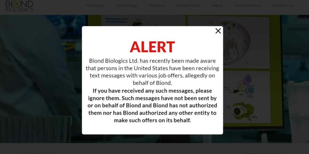 biond biologics confirmation