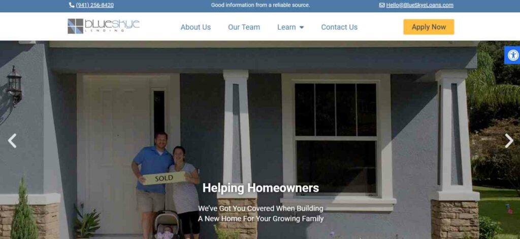 BLue Sky Lending official websites