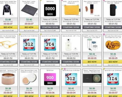 DealDash.com Products