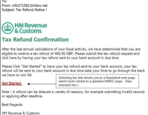 Government Gateway False Emails