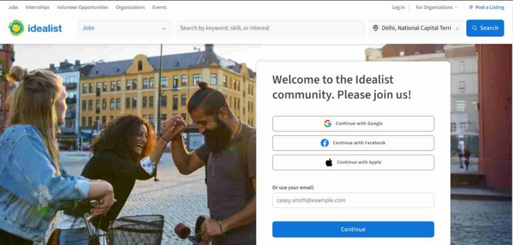 Idealist official website