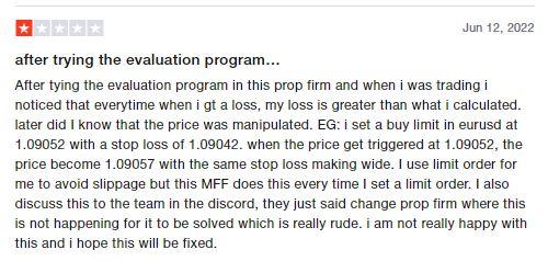 myforexfunds server problem