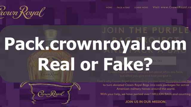 Pack.crownroyal.com legit
