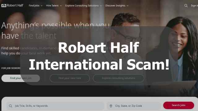 Robert Half International scam