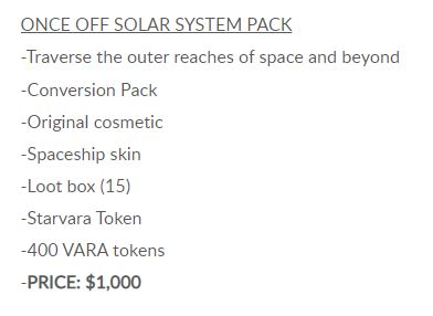 star horizon Once Off Solar System Pack