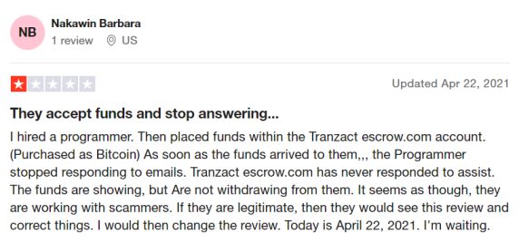 tranzact card reviews