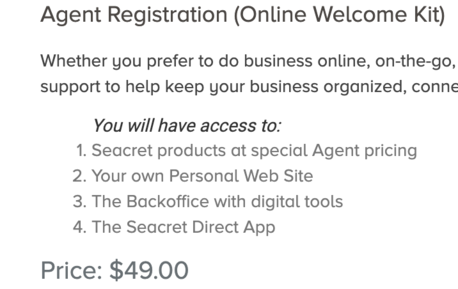 Joining Seacret Direct